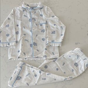 Seashell Print Kids Pajama Set